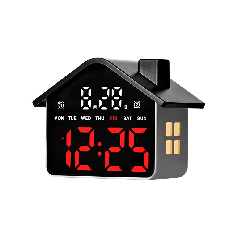 Digital House-Shaped Creative Alarm Clock