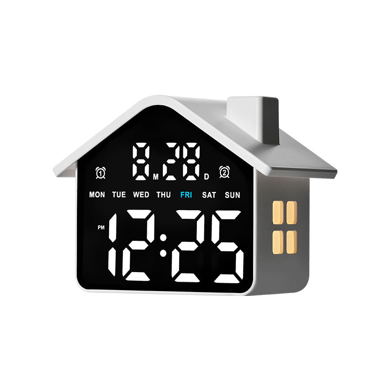 Digital House-Shaped Creative Alarm Clock