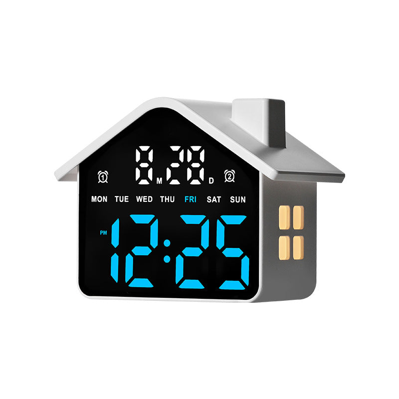 Digital House-Shaped Creative Alarm Clock
