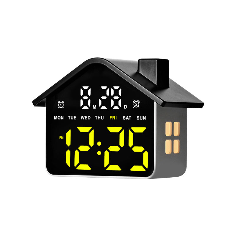 Digital House-Shaped Creative Alarm Clock