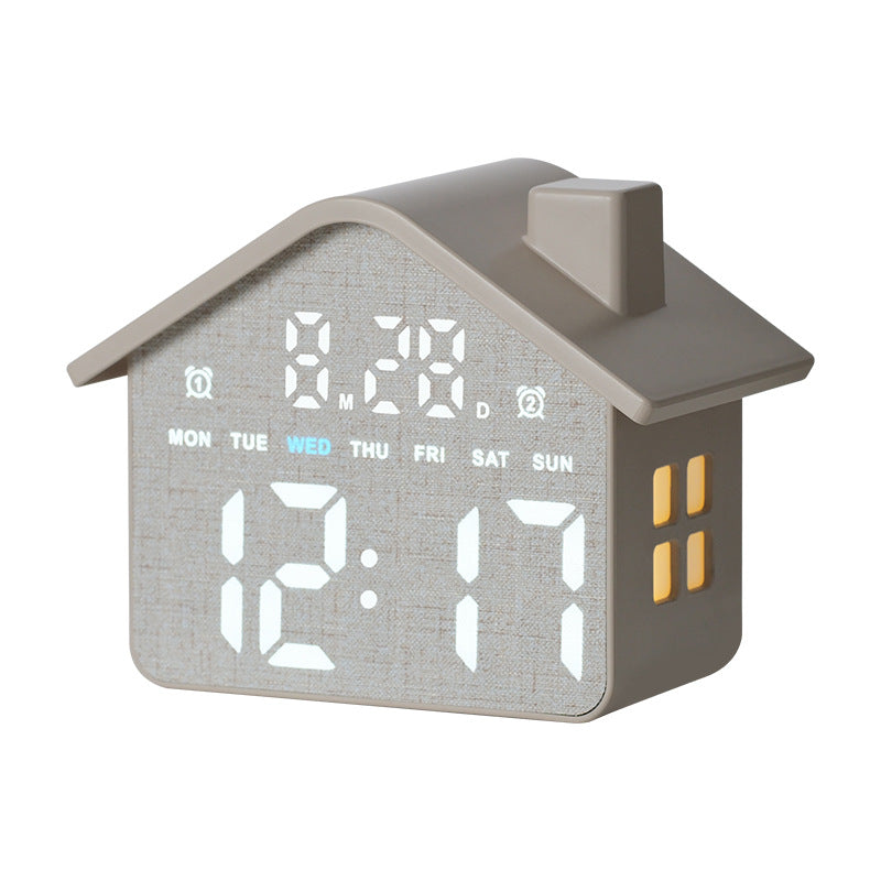 Digital House-Shaped Creative Alarm Clock