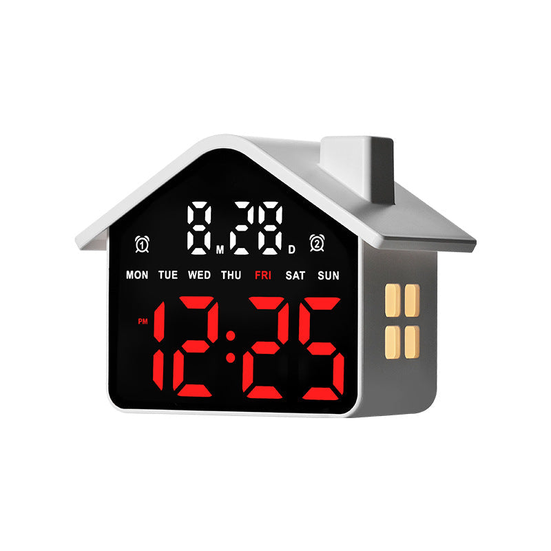 Digital House-Shaped Creative Alarm Clock