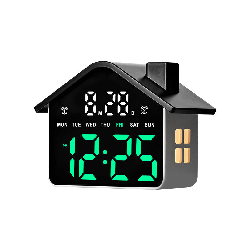 Digital House-Shaped Creative Alarm Clock