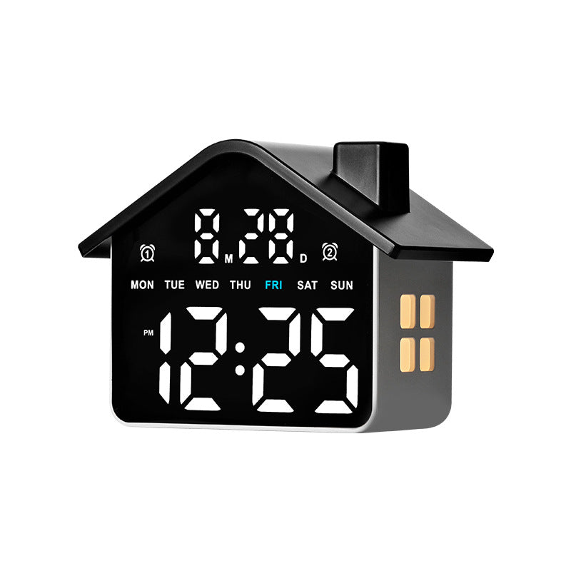 Digital House-Shaped Creative Alarm Clock