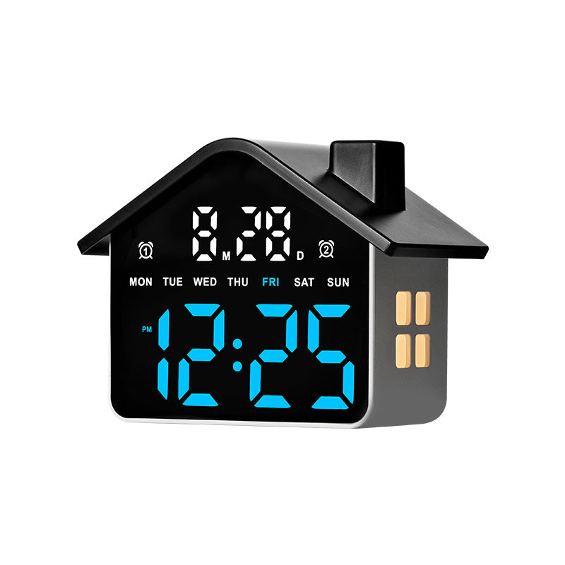 Digital House-Shaped Creative Alarm Clock