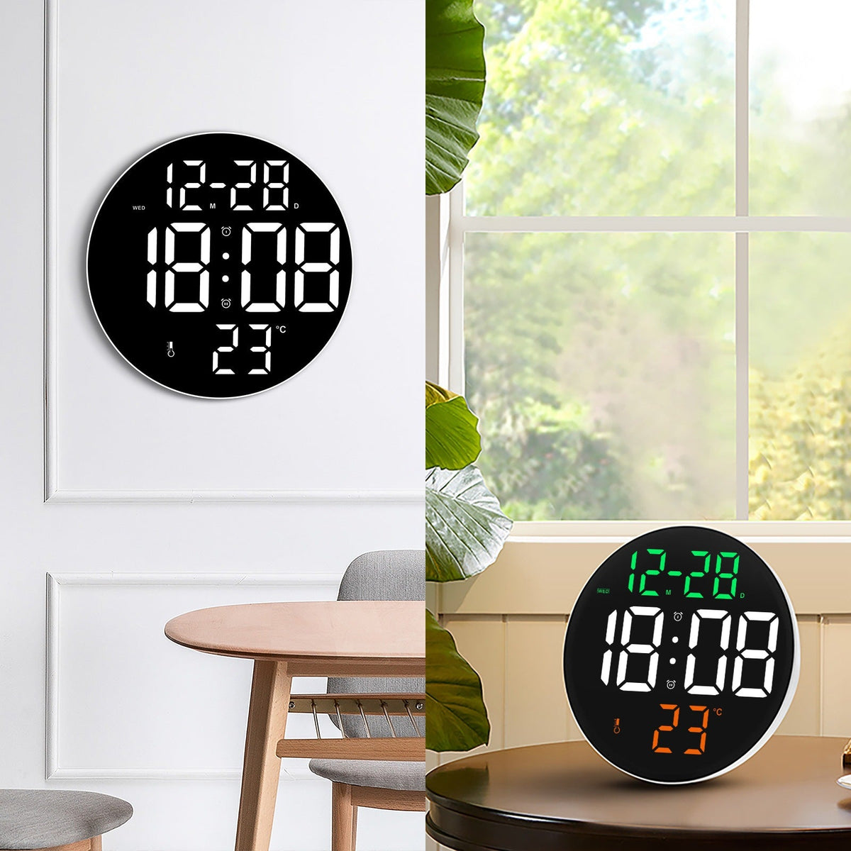 Digital Multifunctional Clock with Temperature and Humidity Display