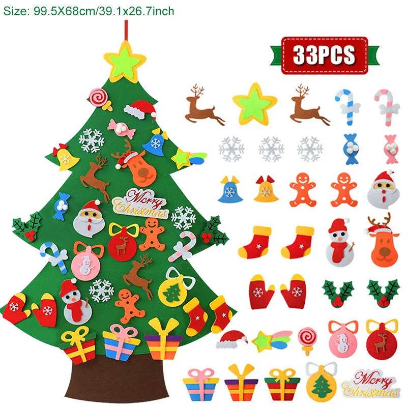 DIY Felt Christmas Tree Ornament Kit for Kids