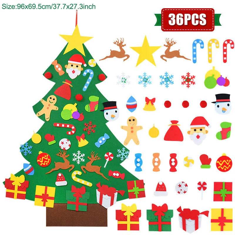 DIY Felt Christmas Tree Ornament Kit for Kids