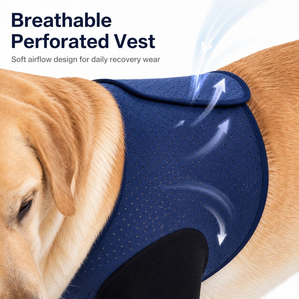 PawGuard Dual Front Leg Recovery Sleeves for Dogs - Cone-Free Anti-Lick Protection for Post-Surgery, Scratching & Sensit