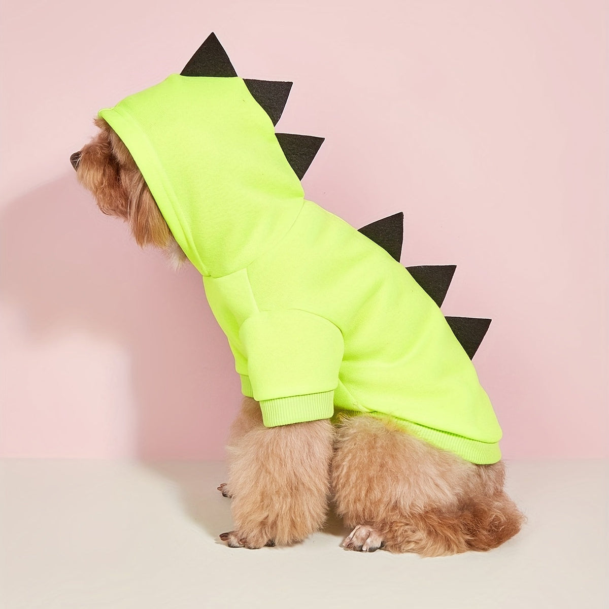Dog Halloween Costume Fleece Dinosaur Hoodie – Warm Pet Outfit