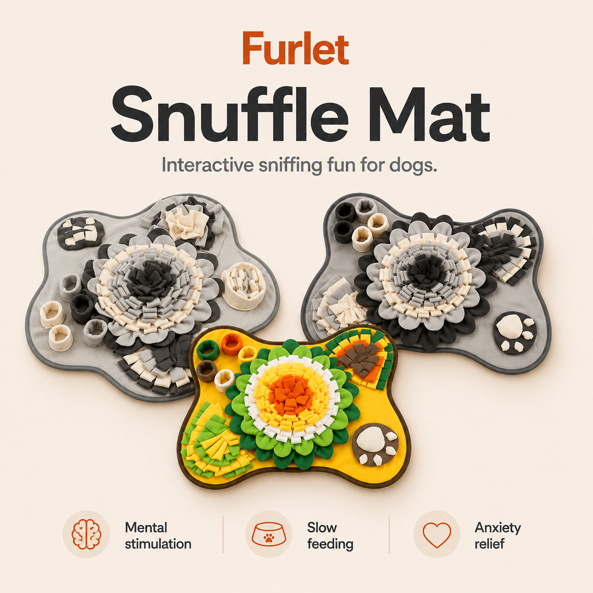 Interactive Dog Snuffle Mat