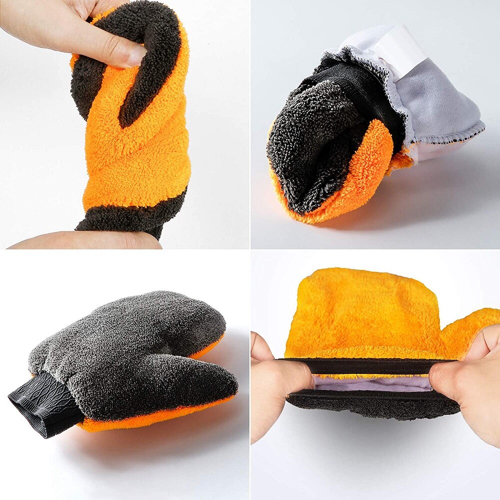 Double-Sided Microfiber Car Detailing Glove