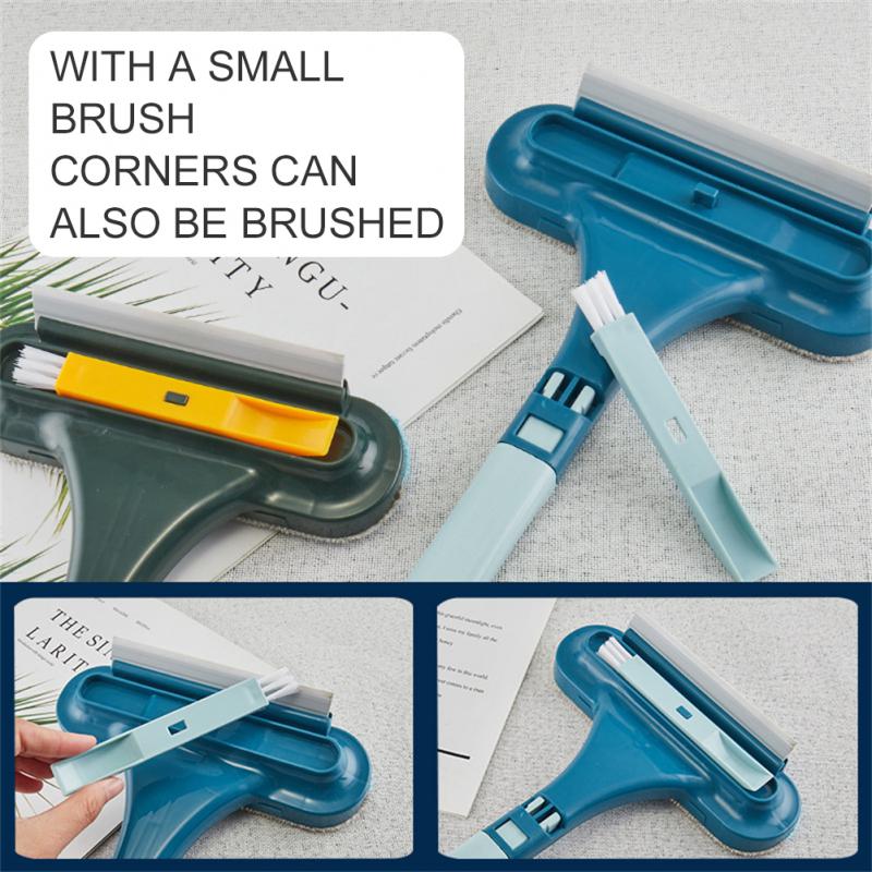 Double-Sided Window Screen Cleaning Brush with Extendable Handle