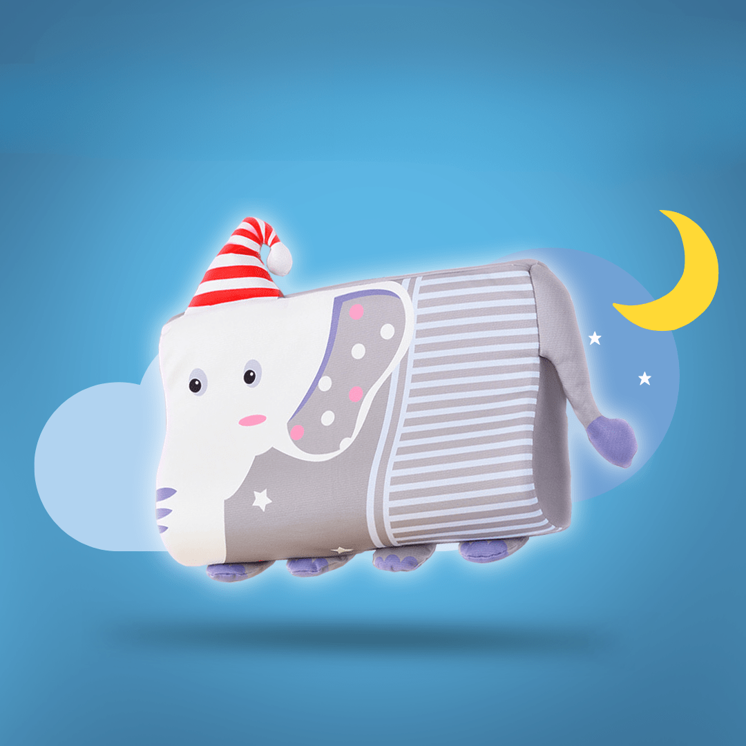 DozyBear Ergonomic Kids Pillow for Healthy Sleep