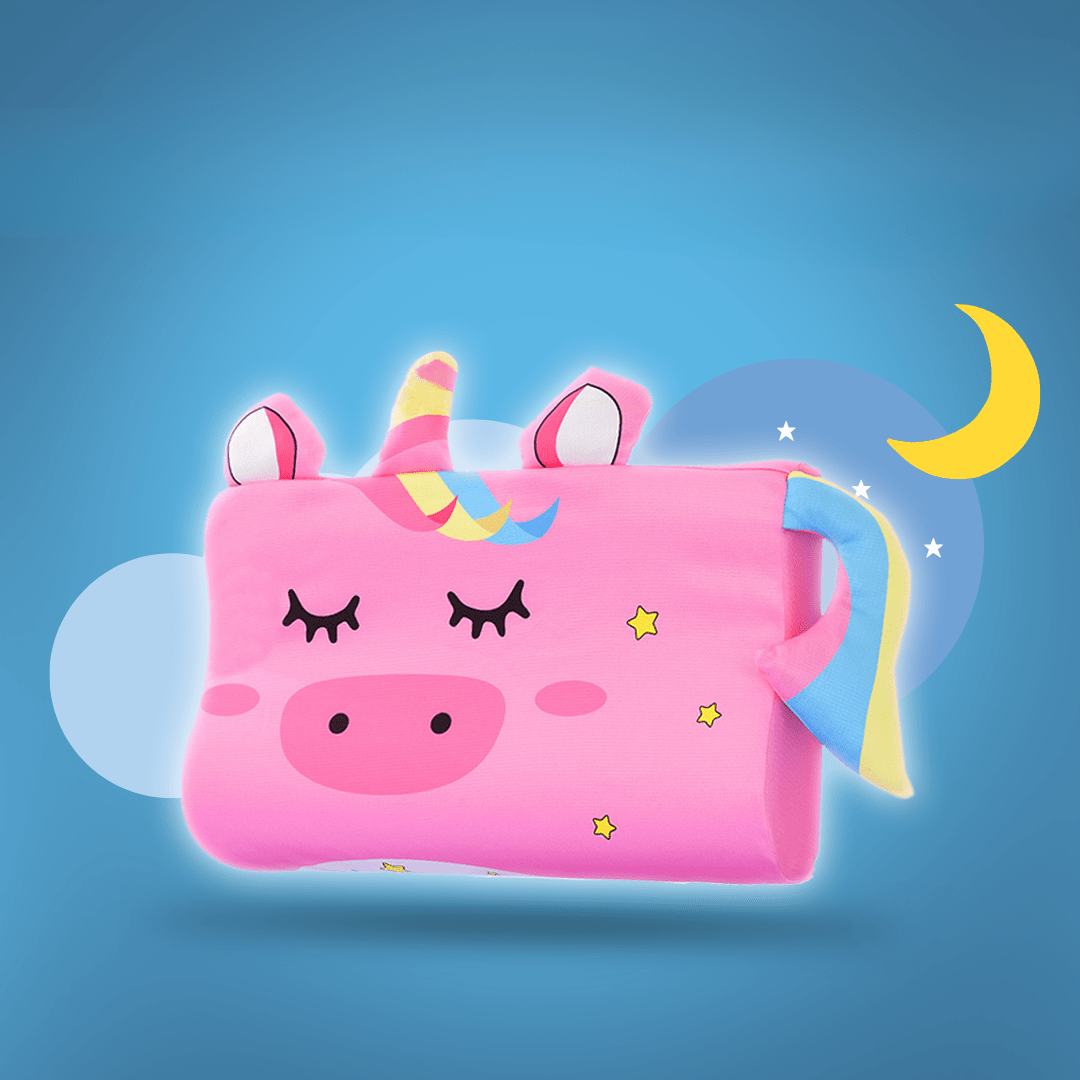 DozyBear Ergonomic Kids Pillow for Healthy Sleep