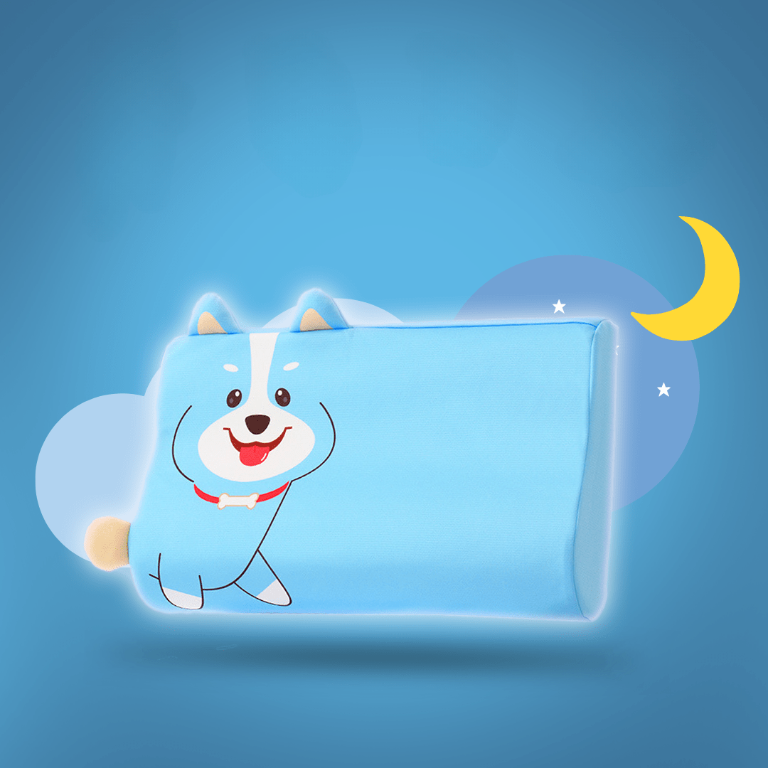 DozyBear Ergonomic Kids Pillow for Healthy Sleep