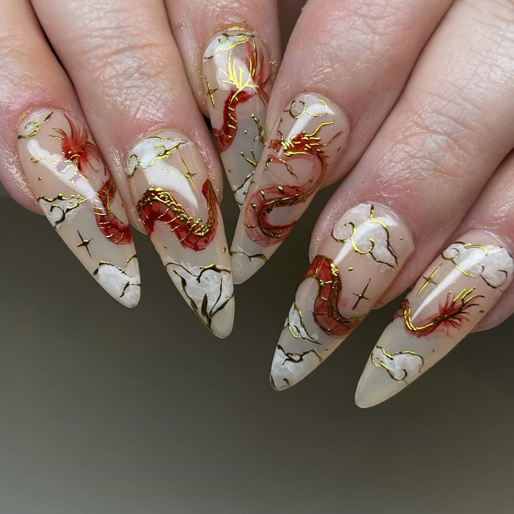 Dragon Design Press-On Nails