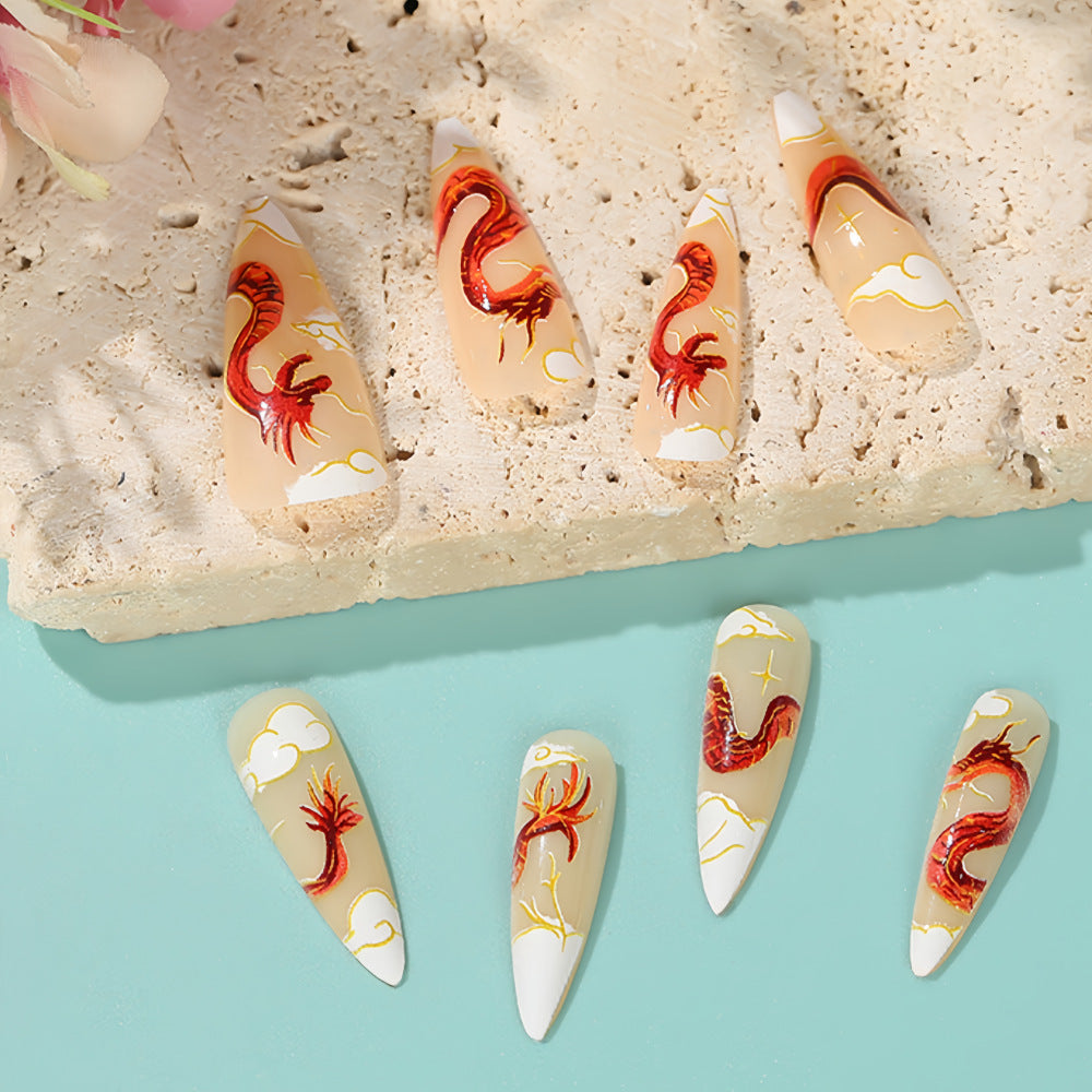 Dragon Design Press-On Nails