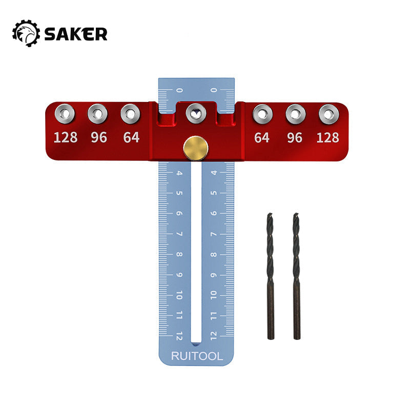 Drawer Handle Hole Punch Jig with Drill Bits
