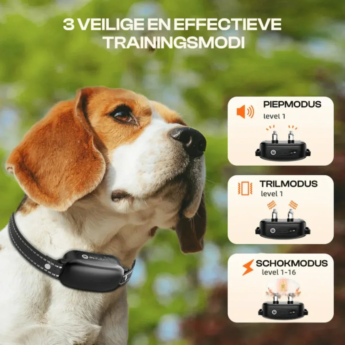 Electric Dog Training Collar with Remote Control – Waterproof, 16 Adjustable Levels, 3300 ft Range