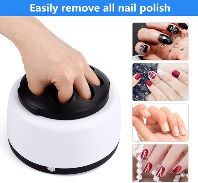 Electric Gel Nail Polish Remover Steamer – Quick & Safe Acetone Dissolver for Salon Results at Home
