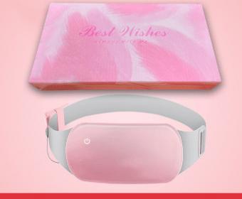 Electric Heating Pad for Abdominal Pain Relief with Vibration Function