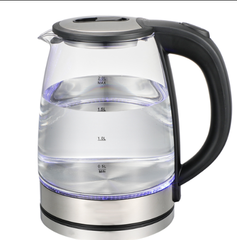 Electric Kettle – 1.8L Glass Kettle with Rapid Boil, Auto Shut-Off & LED Light for Tea, Coffee & More
