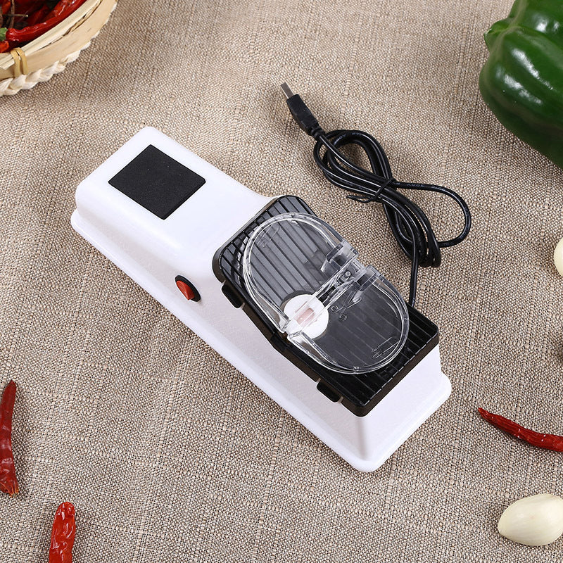 Electric Knife Sharpener – Dual-Stage USB Rechargeable