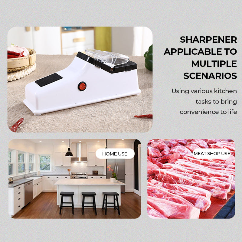 Electric Knife Sharpener – Dual-Stage USB Rechargeable