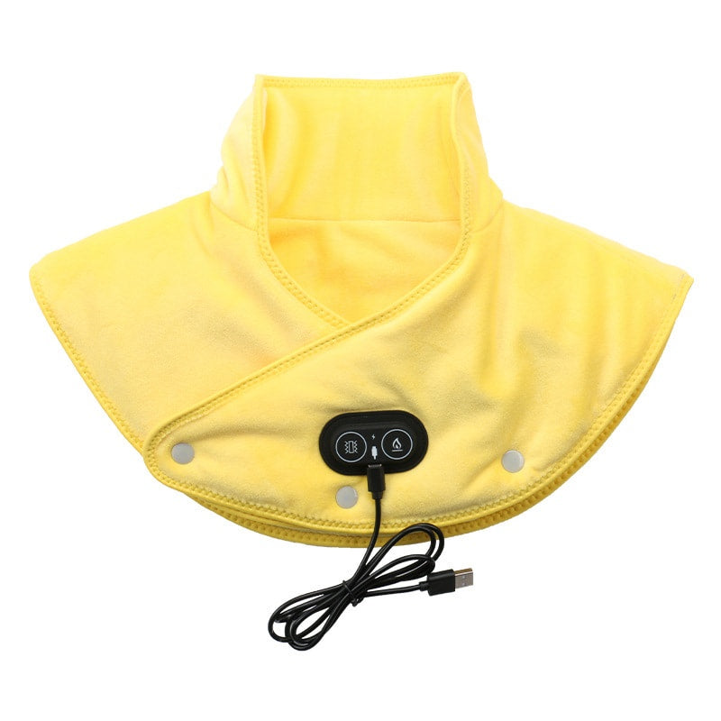 Electric neck and shoulder heating pad with vibration