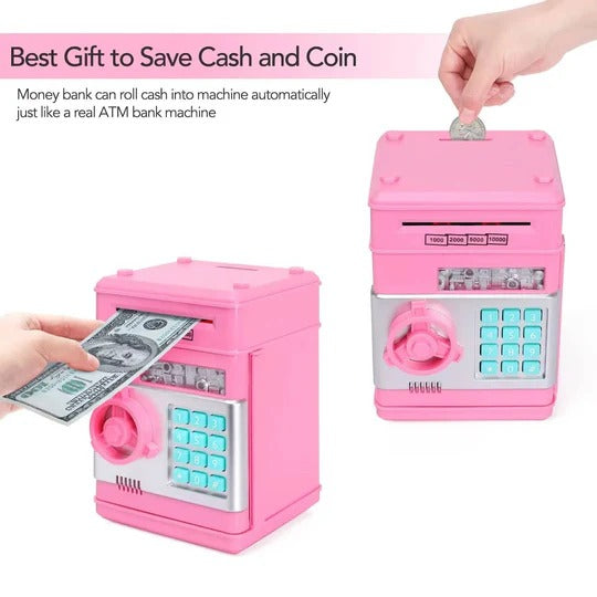 Electronic ATM Piggy Bank for Kids with Code Lock