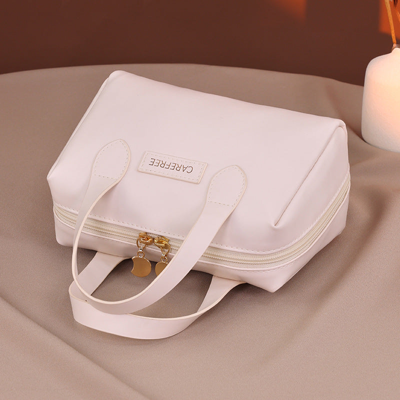 Elegant Faux Leather Cosmetic Organizer