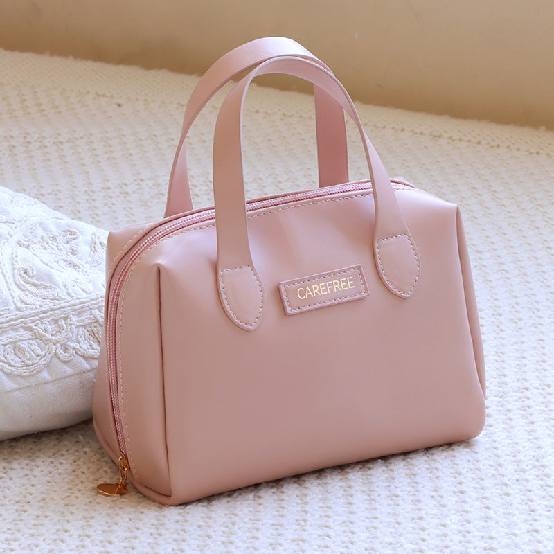 Elegant Faux Leather Cosmetic Organizer