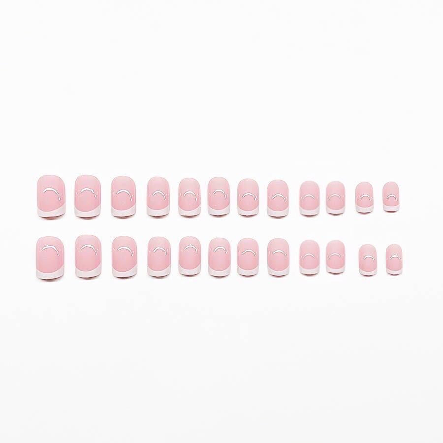 Elegant French Tip Nail Set