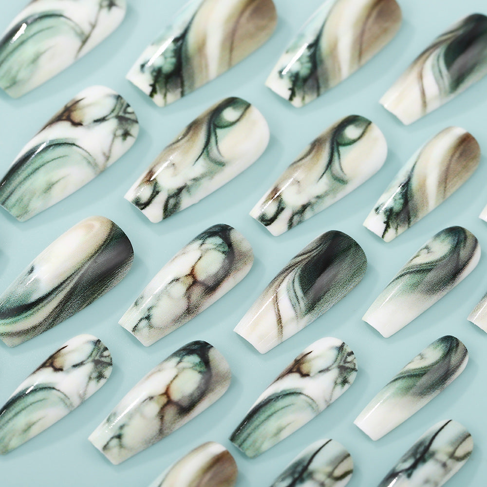 Elegant Marble Design Press-On Nails