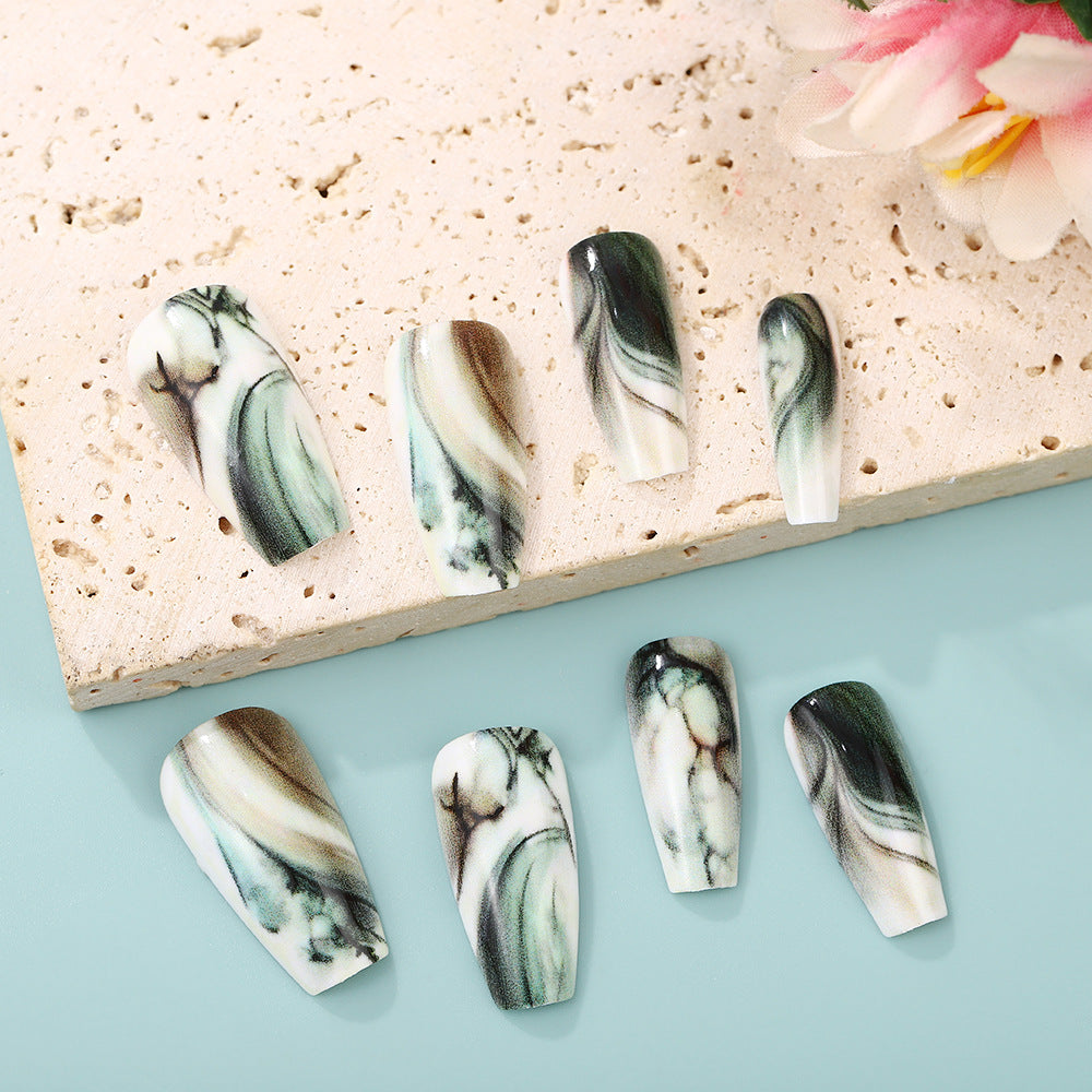 Elegant Marble Design Press-On Nails
