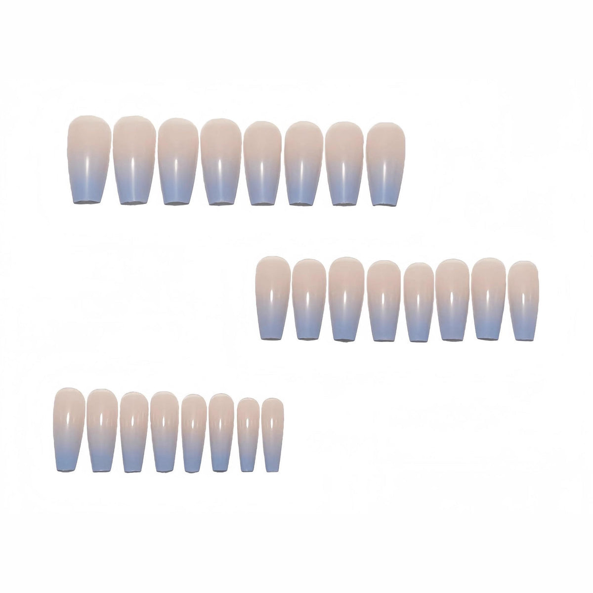 Elegant Ombre Acrylic Press-On Nails