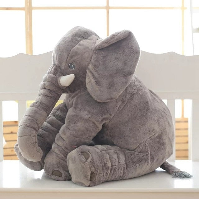 Elephant soft toy, large 40 or 60 cm plush elephant cushion for babies and children, PP cotton filling, 5 colors