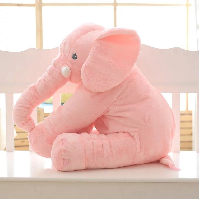 Elephant soft toy, large 40 or 60 cm plush elephant cushion for babies and children, PP cotton filling, 5 colors