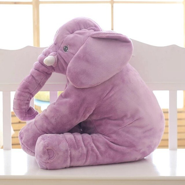 Elephant soft toy, large 40 or 60 cm plush elephant cushion for babies and children, PP cotton filling, 5 colors