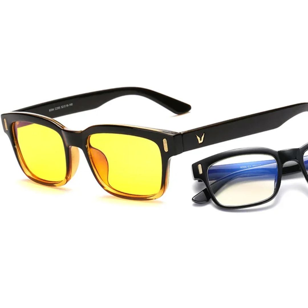EyeShield Pro Blue Light Blocking Computer Glasses | With UV Protection - Reduces Eye Strain - Improves Sleep Quality - 