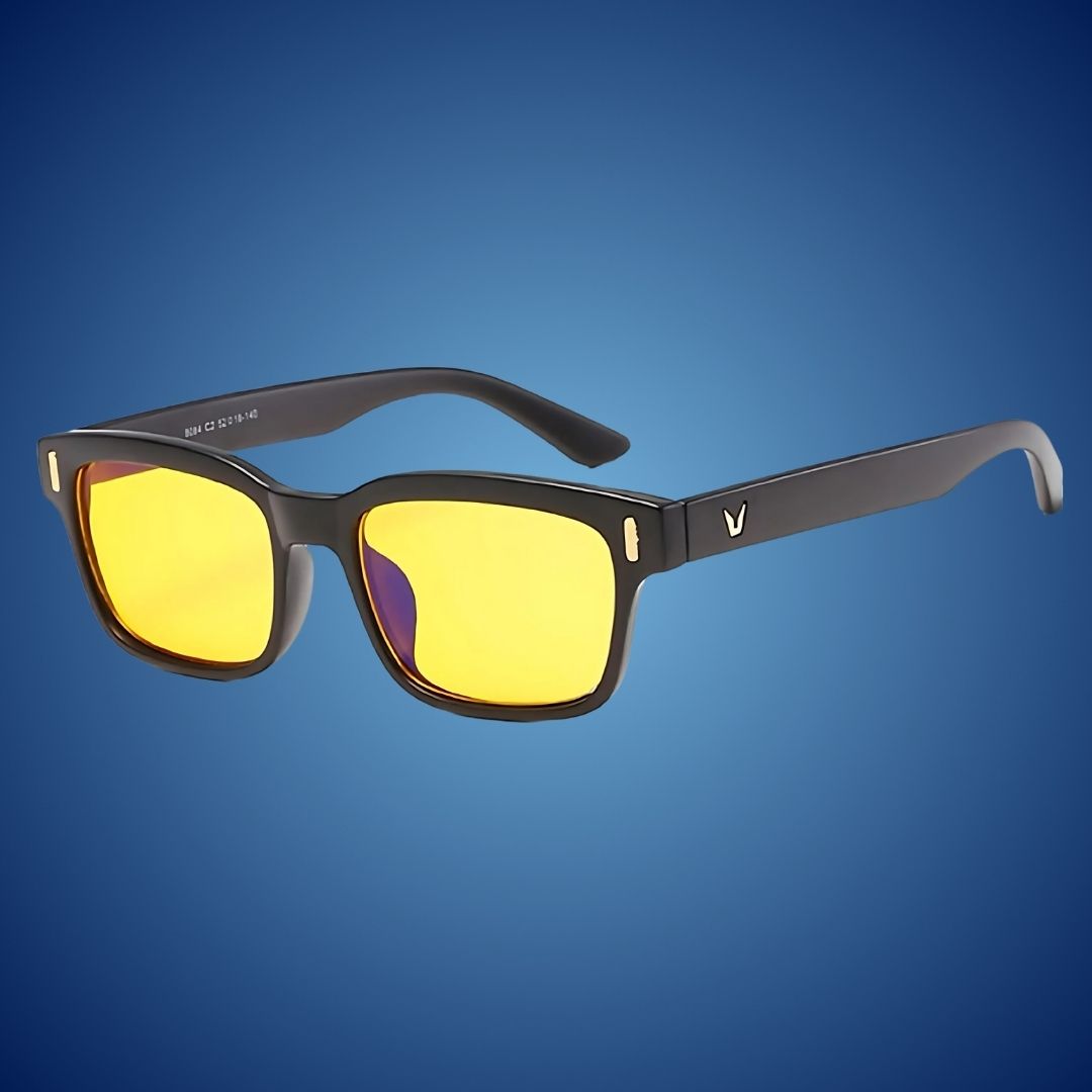 EyeShield Pro Blue Light Blocking Computer Glasses | With UV Protection - Reduces Eye Strain - Improves Sleep Quality - 