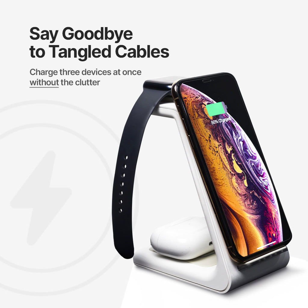 Fast Wireless Charger Dock with Multi-Device Support