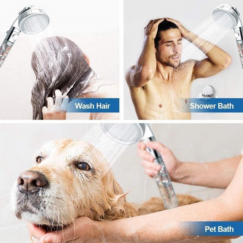 Filtered Shower Head with 3 Spray Settings