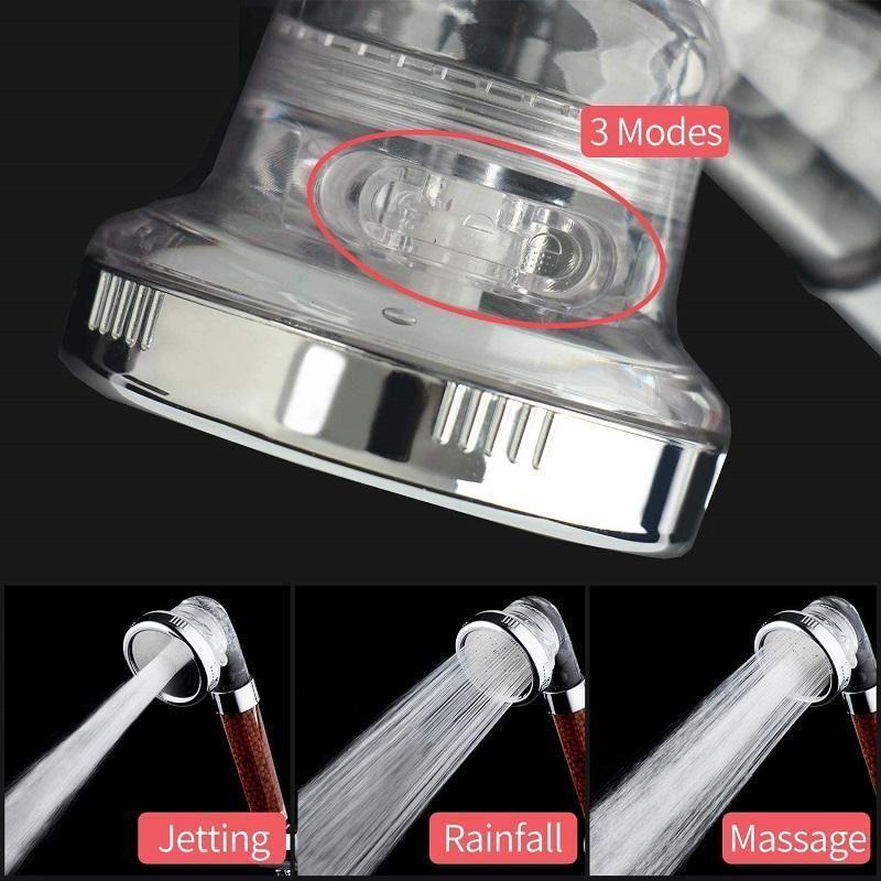 Filtered Shower Head with 3 Spray Settings
