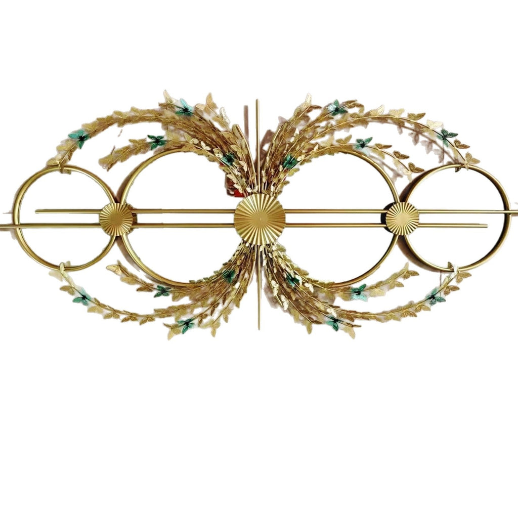 Floral decorative wall mirror
