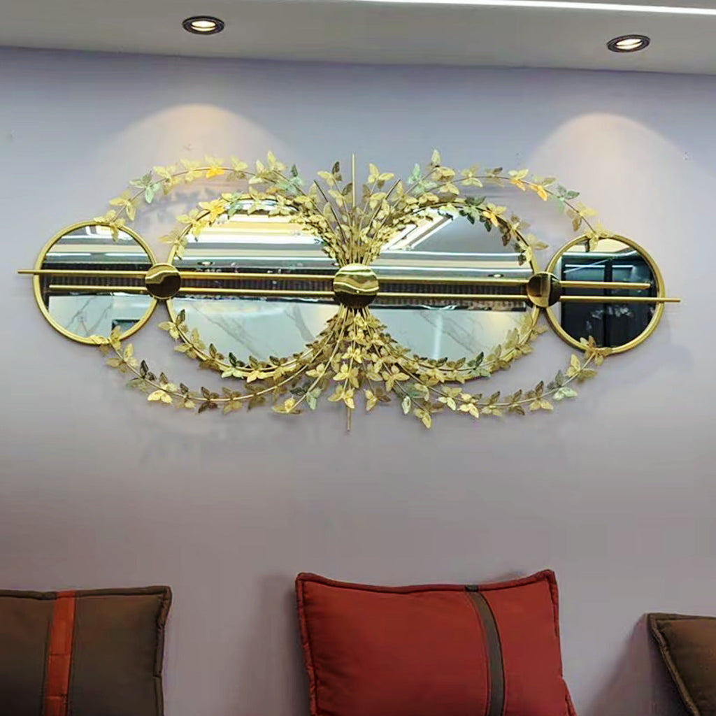Floral decorative wall mirror