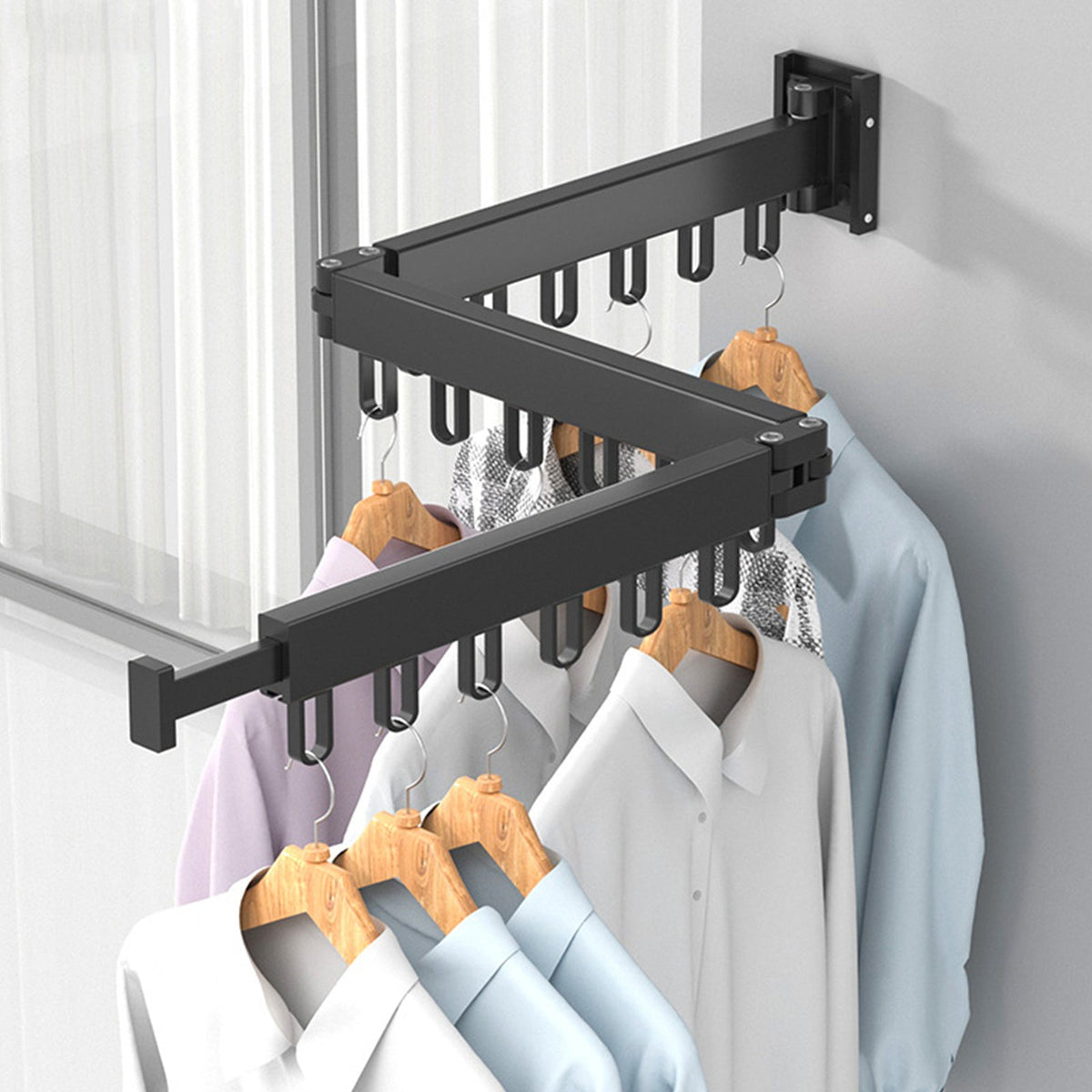 Foldable Clothes Drying Rack – Space-Saving Indoor & Outdoor Laundry Solution