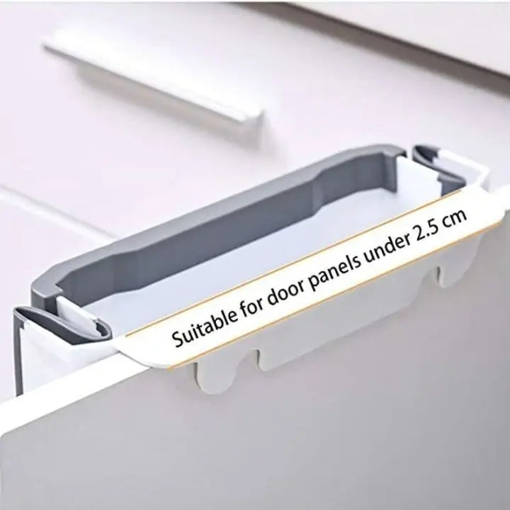 Foldable Kitchen Trash Can – Space-Saving Cabinet Door Organizer