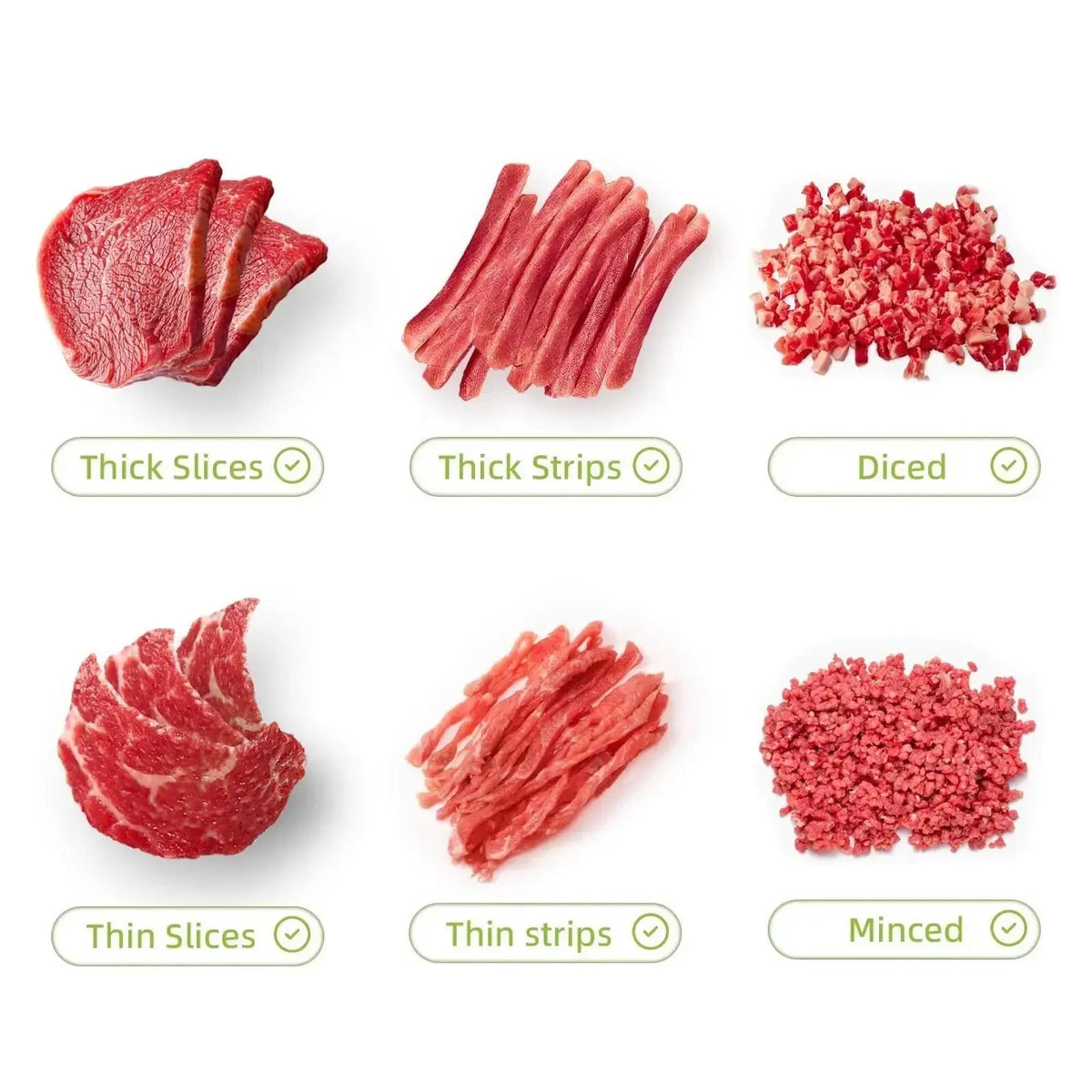 Fresh Meat Slicer with Adjustable Thickness